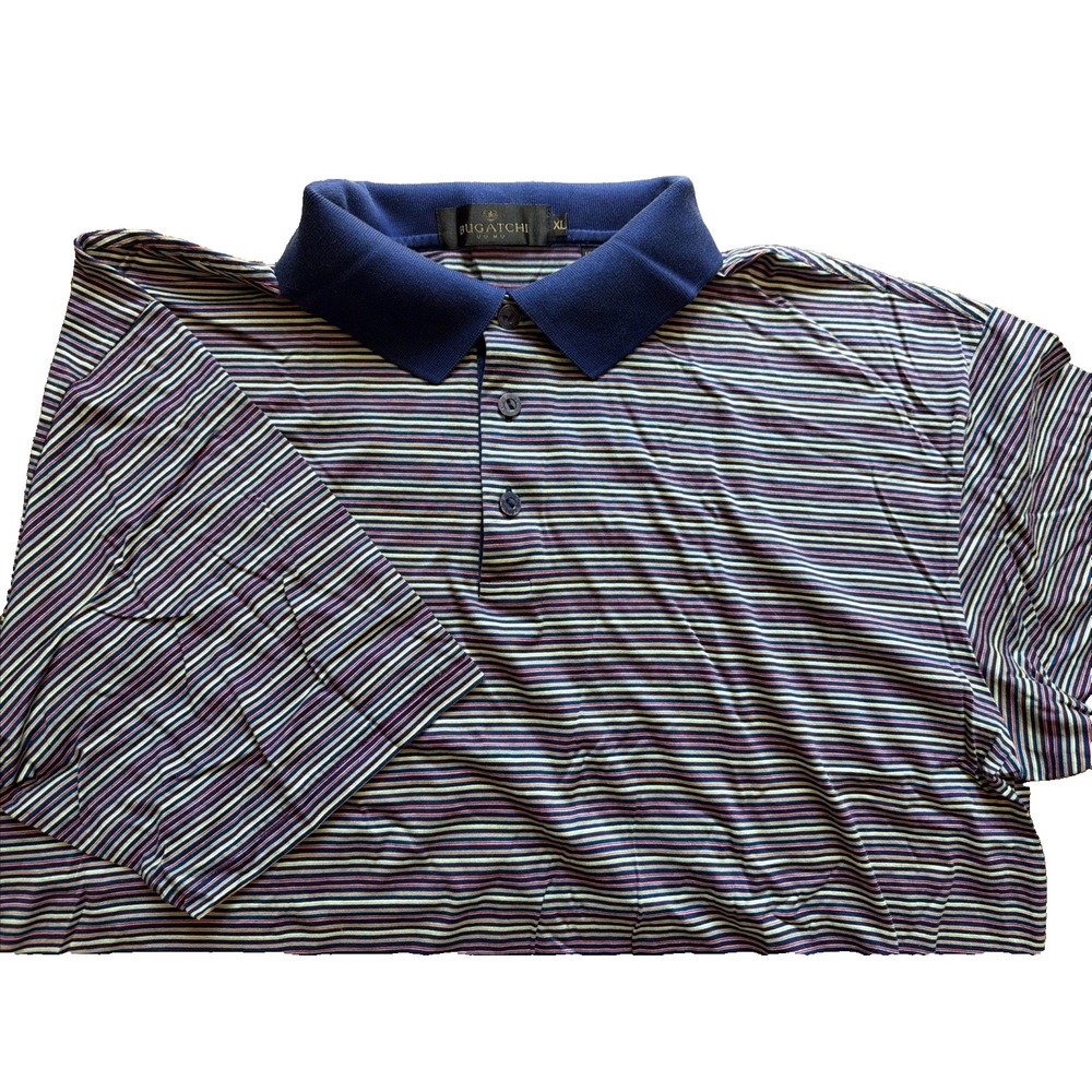 Bugatchi Uomo Men's Short Sleeve Shirt Button Down, Size XL